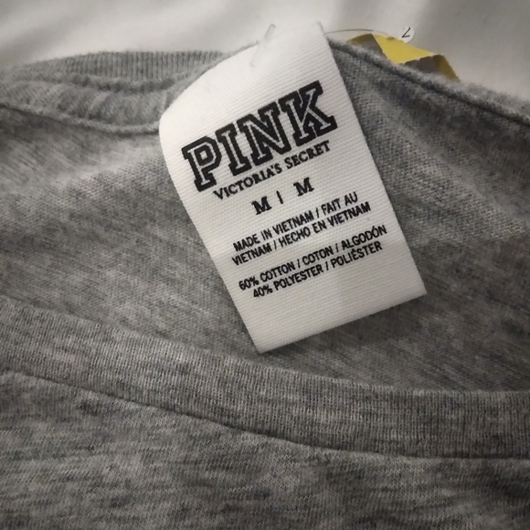 Victoria secret Pink shirt SZ medium color gray - Picture 3 of 3